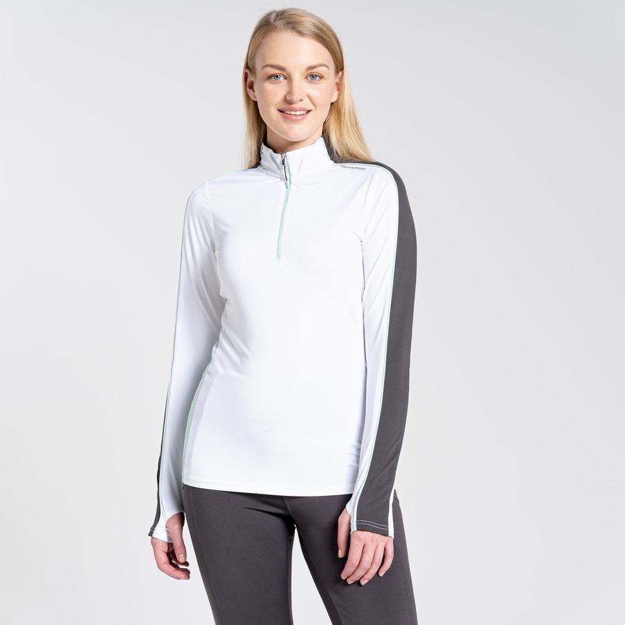 Camisetas Craghoppers NosiLife Marcella Long Sleeved Mujer Blancos | OBH6852QN