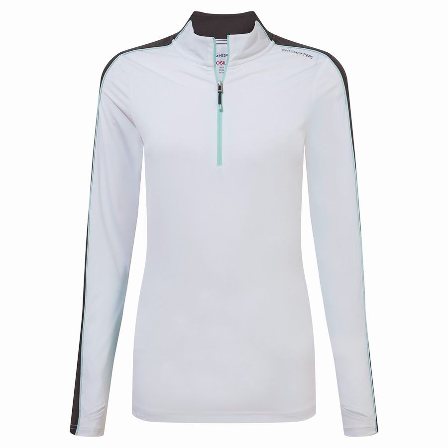 Camisetas Craghoppers NosiLife Marcella Long Sleeved Mujer Blancos | OBH6852QN