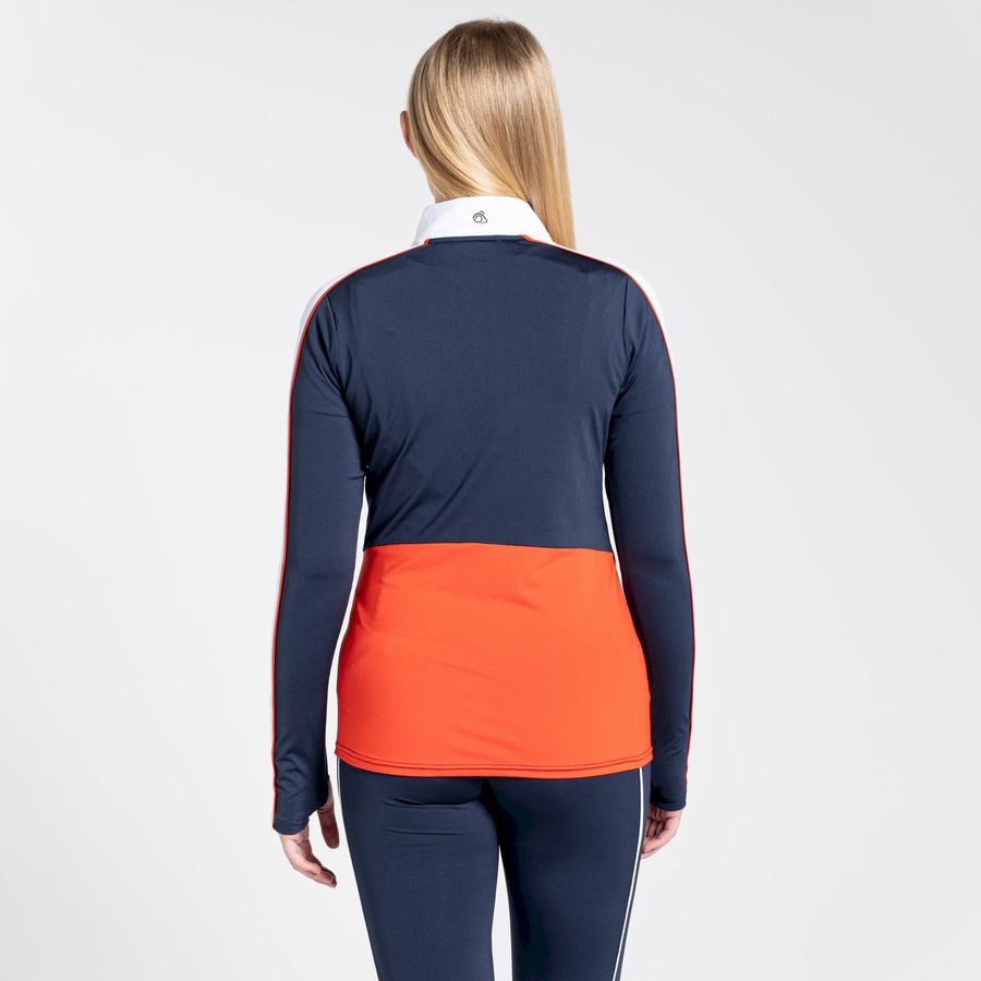 Camisetas Craghoppers NosiLife Marcella Long Sleeved Mujer Azules Azul Marino | UJT5284QR