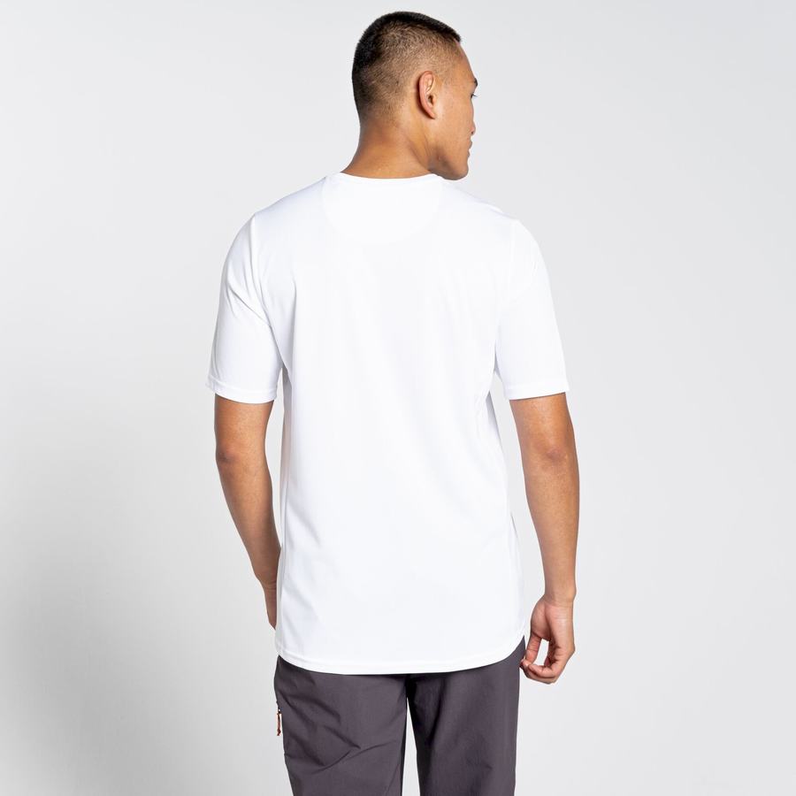 Camisetas Craghoppers NosiLife Pro Active Corta Sleeved Hombre Blancos | YNT8074AV