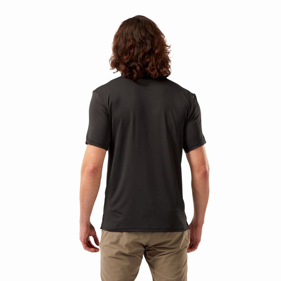 Camisetas Craghoppers NosiLife Pro Corta Sleeved Polo Hombre Negros | UTS5660WI