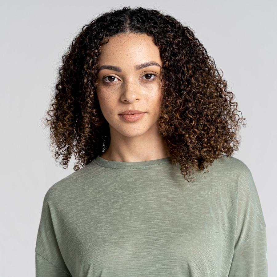 Camisetas Craghoppers NosiLife Sami Long Sleeved Mujer Verde Oliva | EIF4283XC