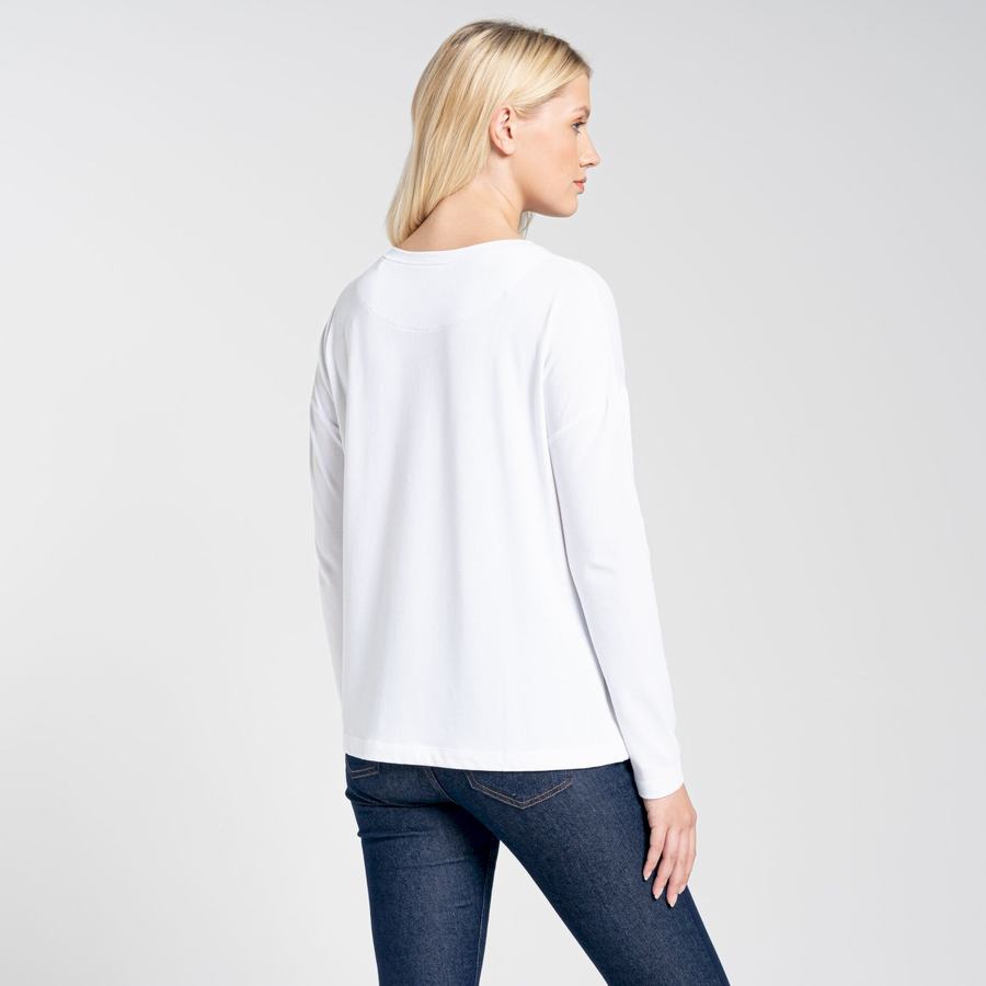 Camisetas Craghoppers NosiLife Sami Long Sleeved Mujer Blancos | ZGP5911RD