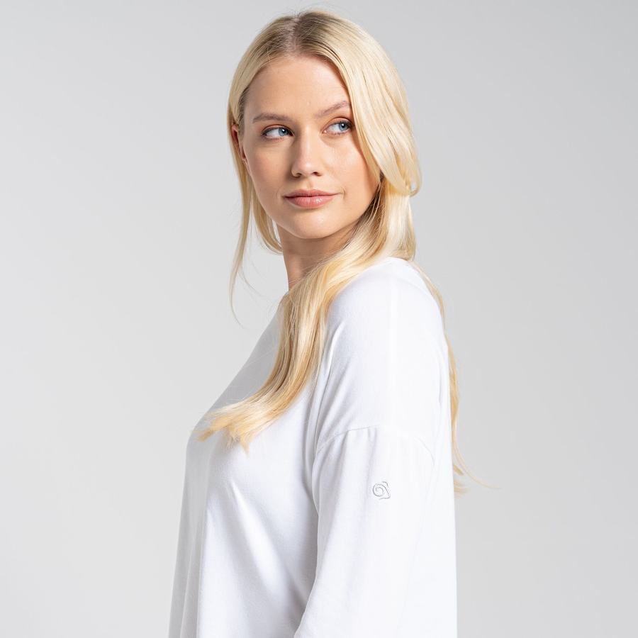 Camisetas Craghoppers NosiLife Sami Long Sleeved Mujer Blancos | ZGP5911RD