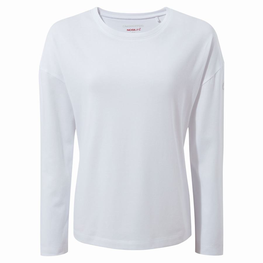 Camisetas Craghoppers NosiLife Sami Long Sleeved Mujer Blancos | ZGP5911RD