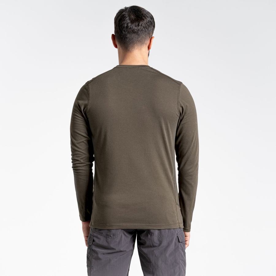 Camisetas Craghoppers NosiLife Talen Long Sleeved Hombre Verdes | AGT646SE