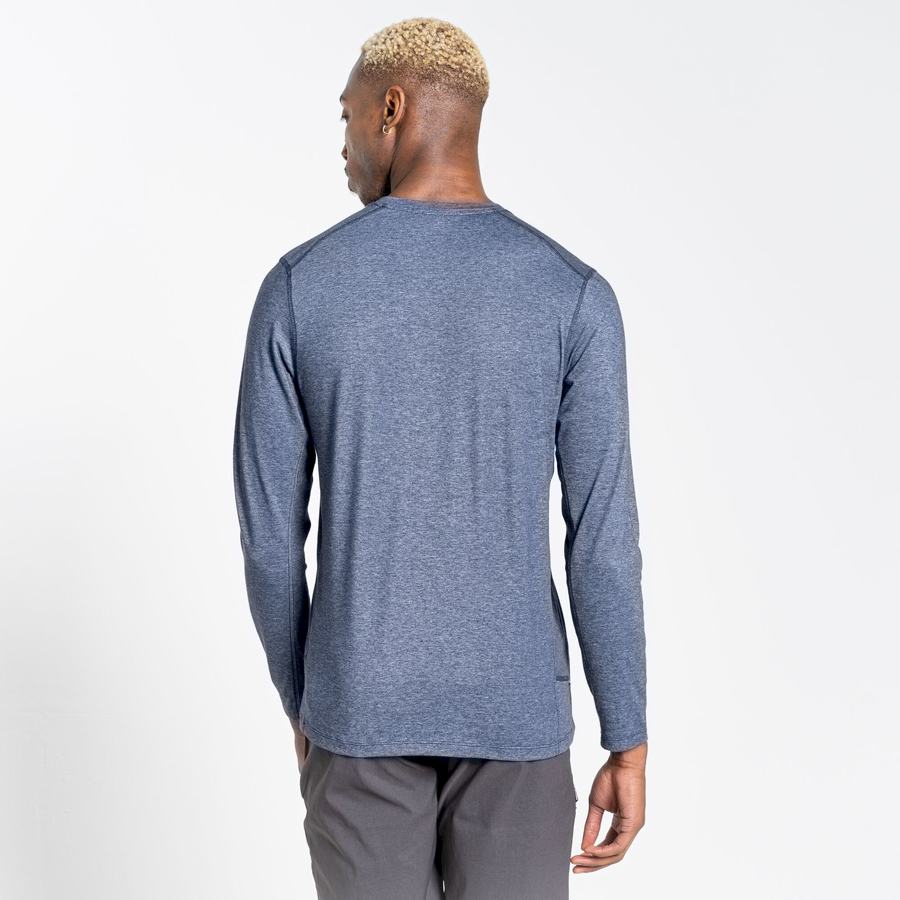 Camisetas Craghoppers NosiLife Talen Long Sleeved Hombre Azul Marino | IVB3537NY