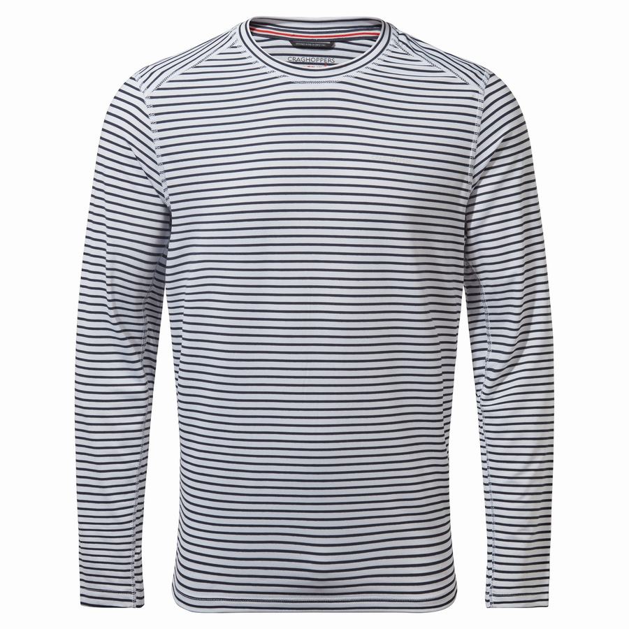 Camisetas Craghoppers NosiLife Talen Long Sleeved Hombre Blancos | XQT1182ZB