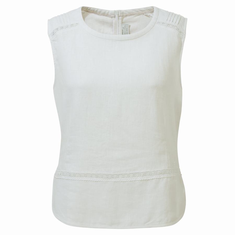 Camisetas Craghoppers Nosibotanical Bonita Vest Mujer Blancos | UUH8873AX