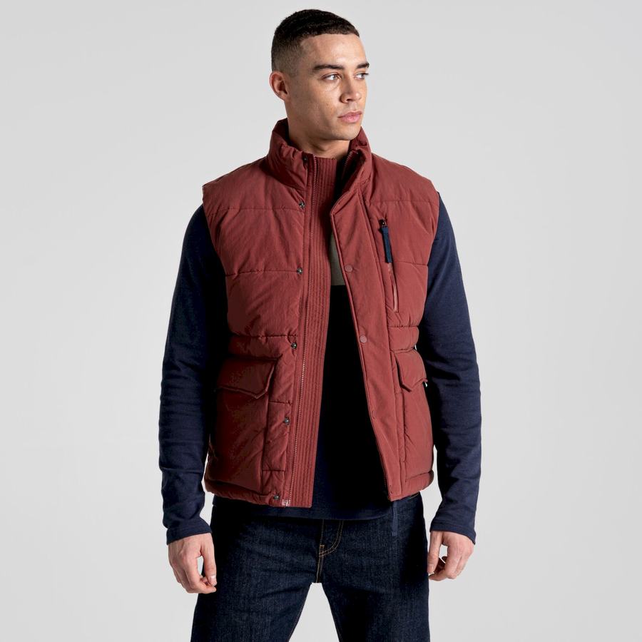 Chalecos Craghoppers Dunbeath Vest Hombre Rojos | HXR7057LF