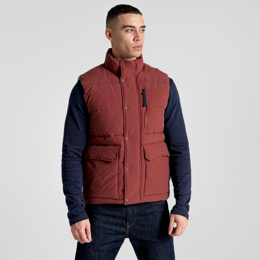 Chalecos Craghoppers Dunbeath Vest Hombre Rojos | HXR7057LF