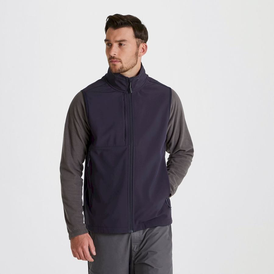 Chalecos Craghoppers Expert Basecamp Softshell Vest Hombre Azul Marino | GHR2984RH