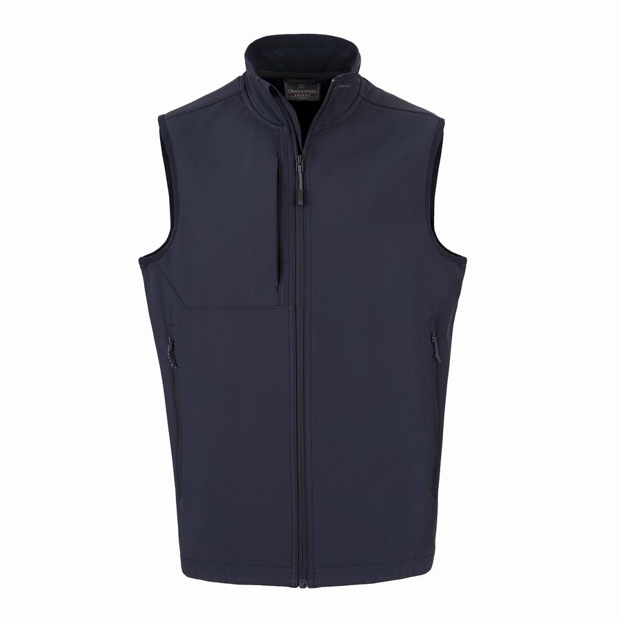 Chalecos Craghoppers Expert Basecamp Softshell Vest Hombre Azul Marino | GHR2984RH