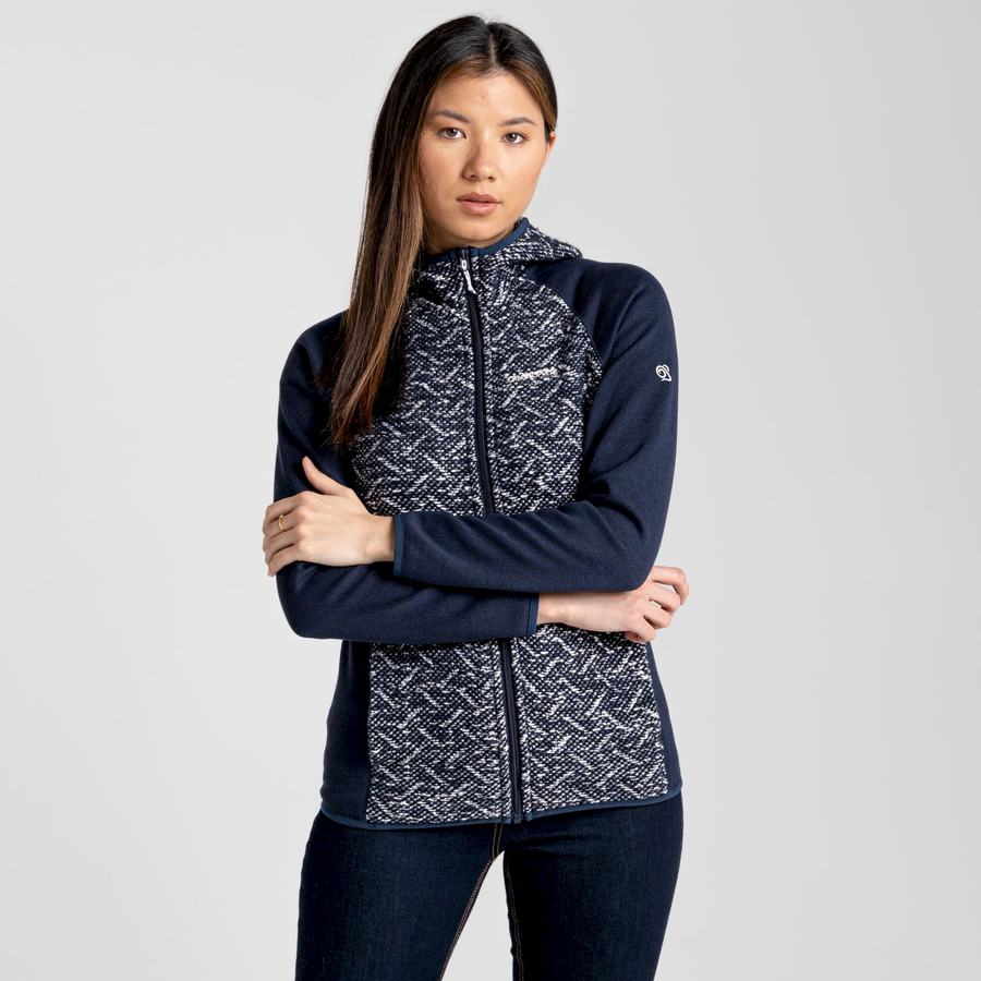 Chaquetas Craghoppers Alliva Encapuchado Mujer Azules Azul Marino | QHQ5563KV