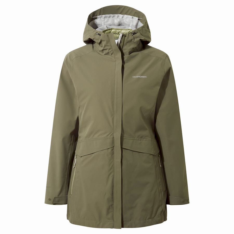 Chaquetas Craghoppers Caldbeck Pro 3 in 1 Mujer Verde Oliva | QJP4255MF