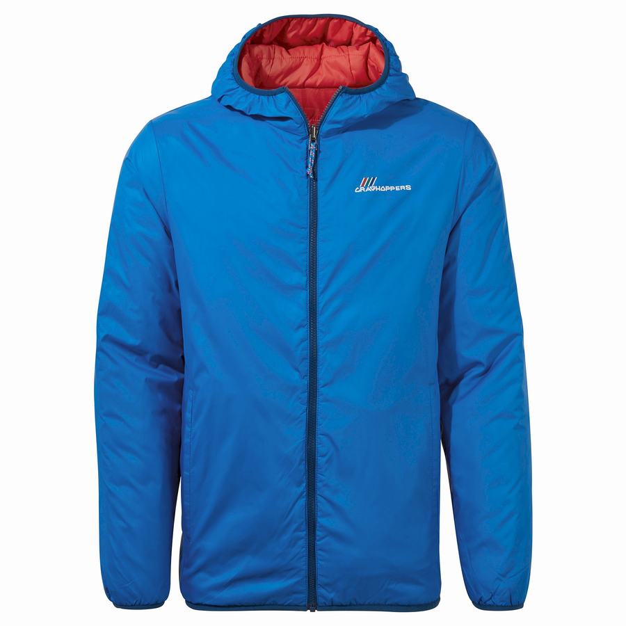 Chaquetas Craghoppers Cameo CompressLite Encapuchado Hombre Naranjas Rojos | ETO2217LB