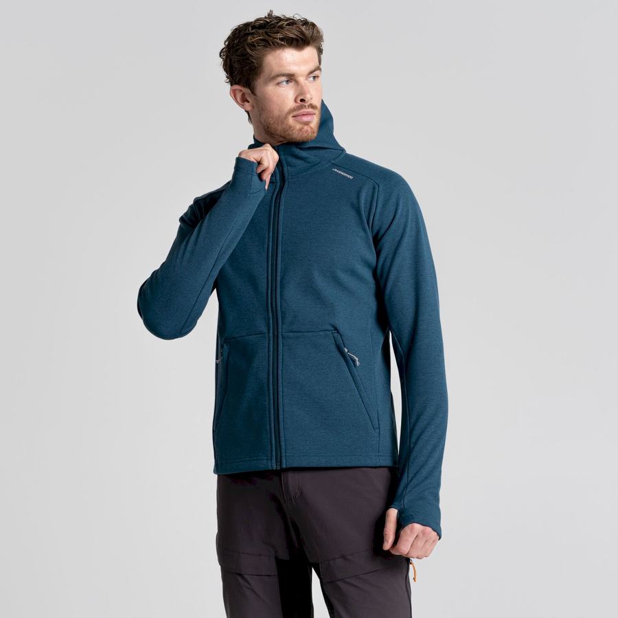 Chaquetas Craghoppers Dynamic Pro Encapuchado Hombre Azules Oscuro | OZP292UY