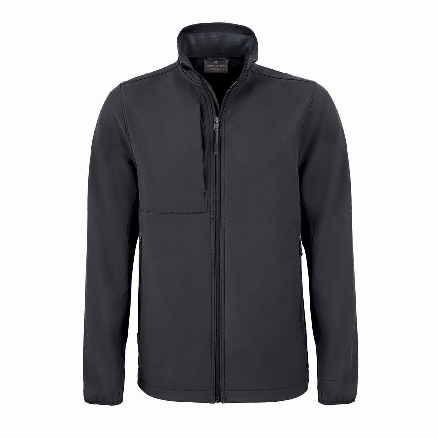 Chaquetas Craghoppers Expert Basecamp Softshell Hombre Grises Oscuro | ITE5180NZ