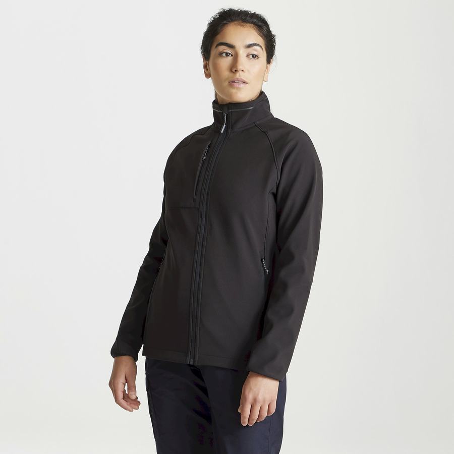 Chaquetas Craghoppers Expert Basecamp Softshell Mujer Negros | MAF1872AD