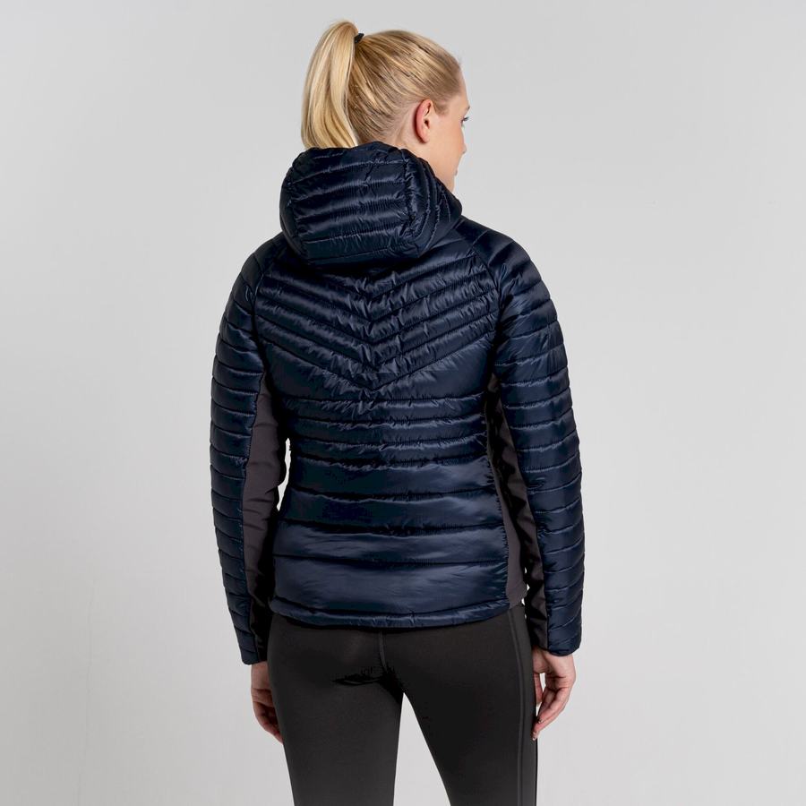 Chaquetas Craghoppers ExpoLite Insulated Encapuchado Mujer Azules Azul Marino | MBZ5945MB