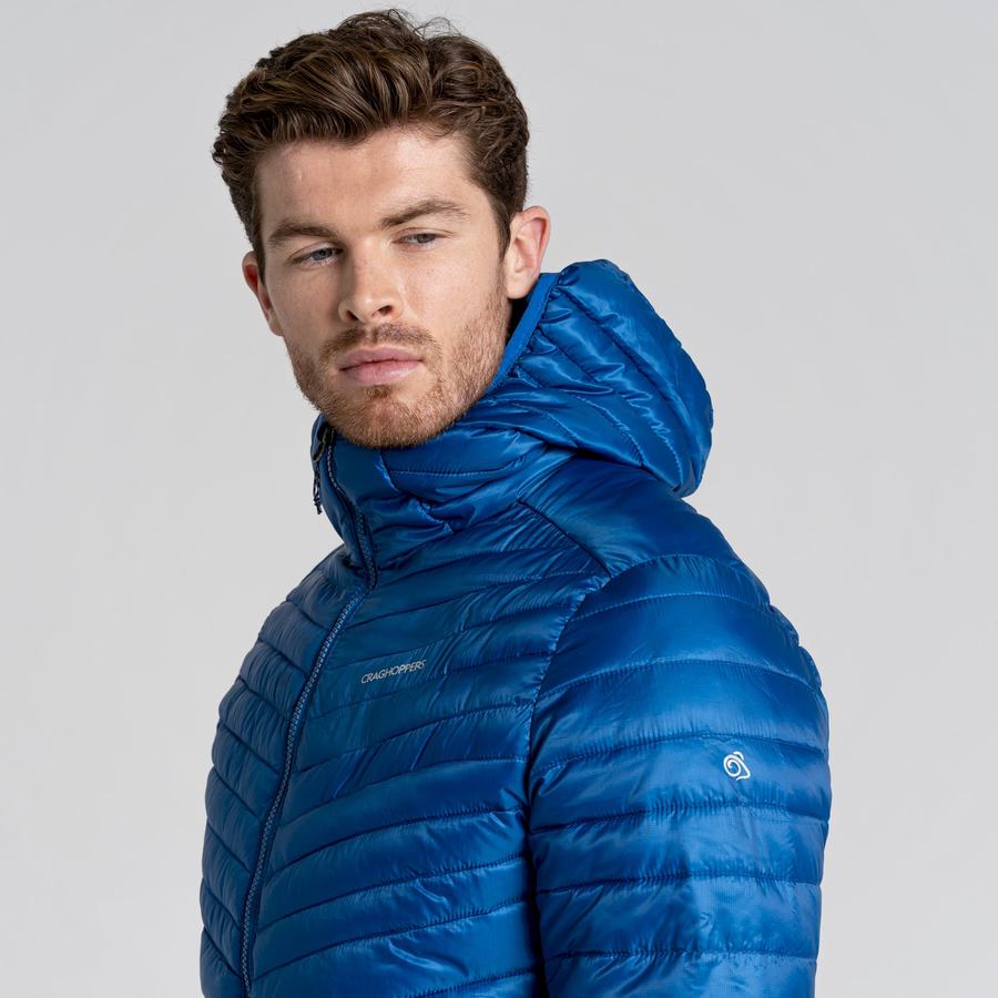 Chaquetas Craghoppers ExpoLite Insulated Encapuchado Hombre Azules | YRR9722JG