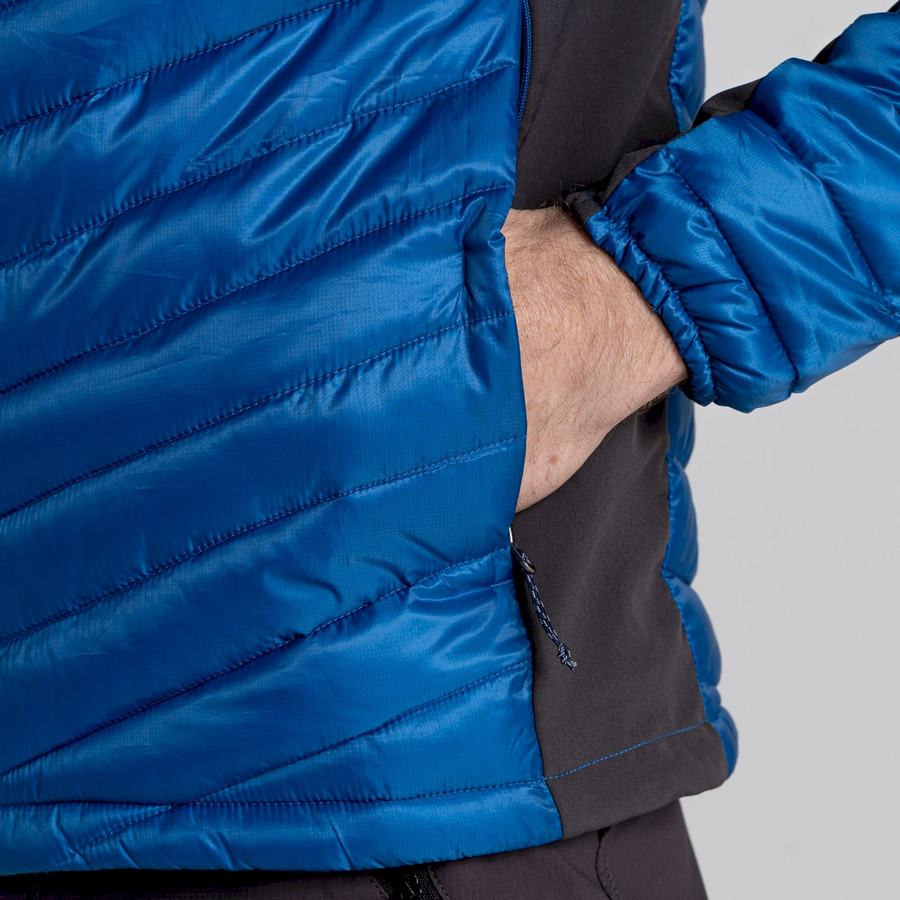 Chaquetas Craghoppers ExpoLite Insulated Encapuchado Hombre Azules | YRR9722JG