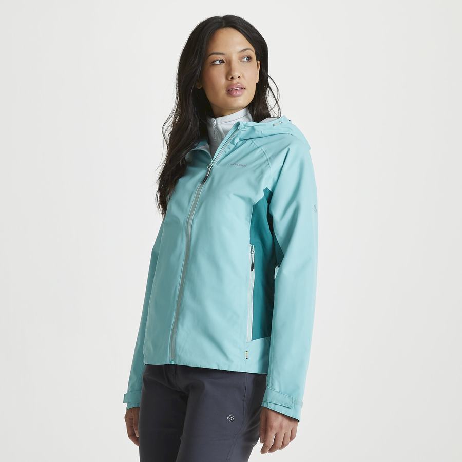 Chaquetas Craghoppers Impermeables Atlas Mujer Turquesa | UIB819YC