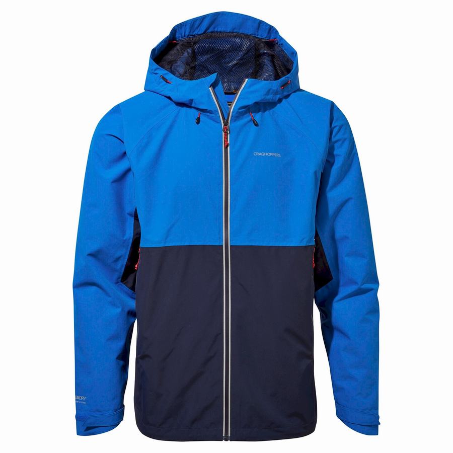 Chaquetas Craghoppers Impermeables Atlas Hombre Azules Azul Marino | XON1198JQ