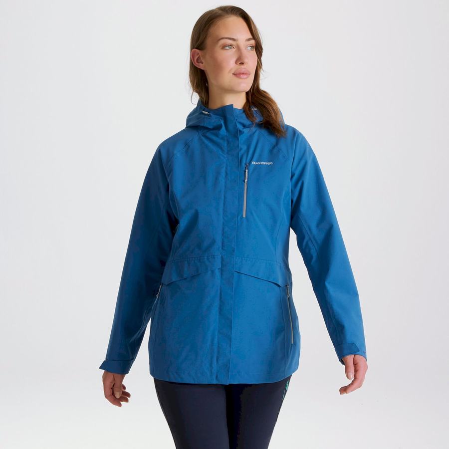 Chaquetas Craghoppers Impermeables Caldbeck Mujer Azules | OVS3274LO