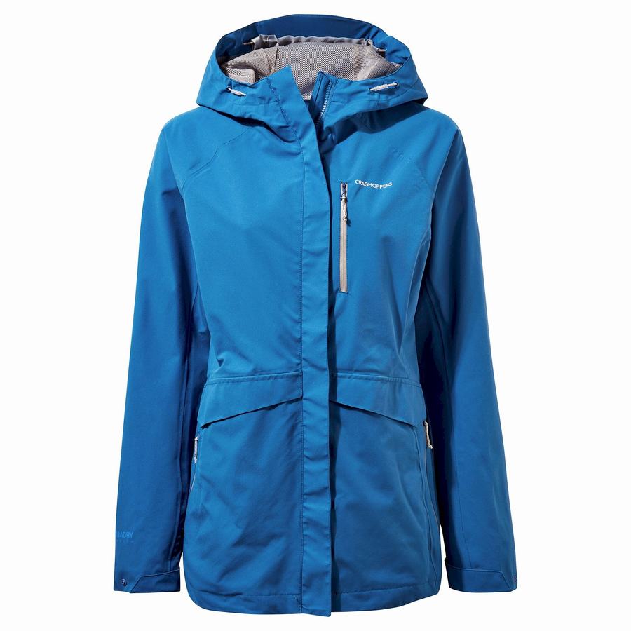 Chaquetas Craghoppers Impermeables Caldbeck Mujer Azules | OVS3274LO