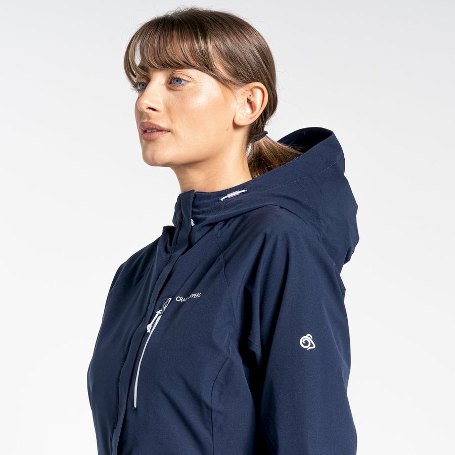 Chaquetas Craghoppers Impermeables Caldbeck Mujer Azules Azul Marino | SUN499XR