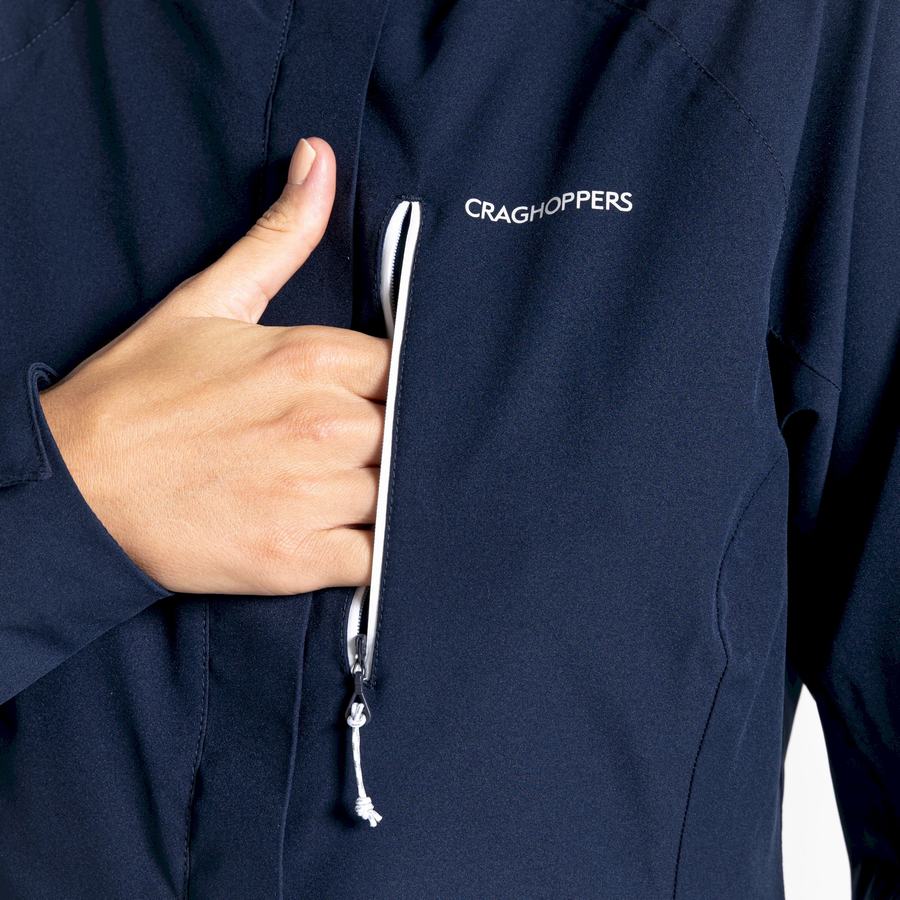 Chaquetas Craghoppers Impermeables Caldbeck Mujer Azules Azul Marino | SUN499XR