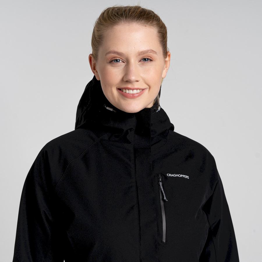 Chaquetas Craghoppers Impermeables Caldbeck Mujer Negros | TMO3981LX