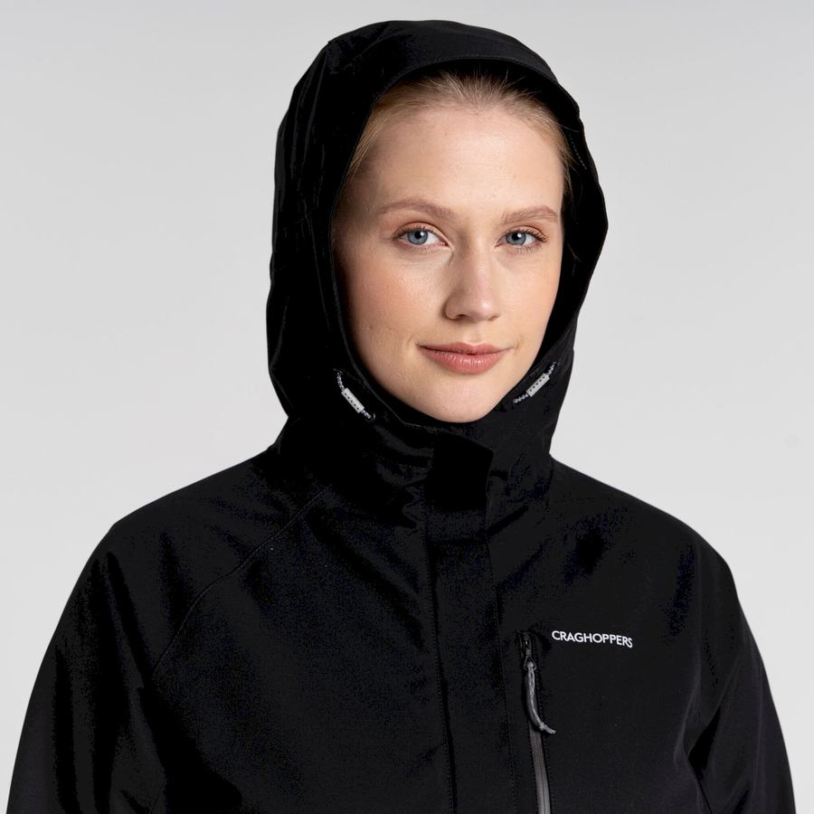 Chaquetas Craghoppers Impermeables Caldbeck Mujer Negros | TMO3981LX