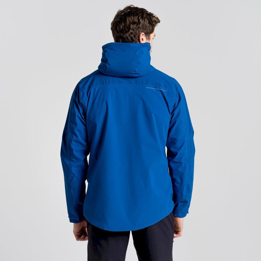 Chaquetas Craghoppers Impermeables Gryffin Hombre Azules Azules Oscuro | QDG5126YX