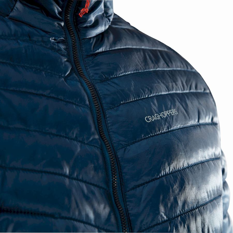 Chaquetas Craghoppers Insulated ExpoLite Encapuchado Hombre Azul Marino Azules | QZI523WA