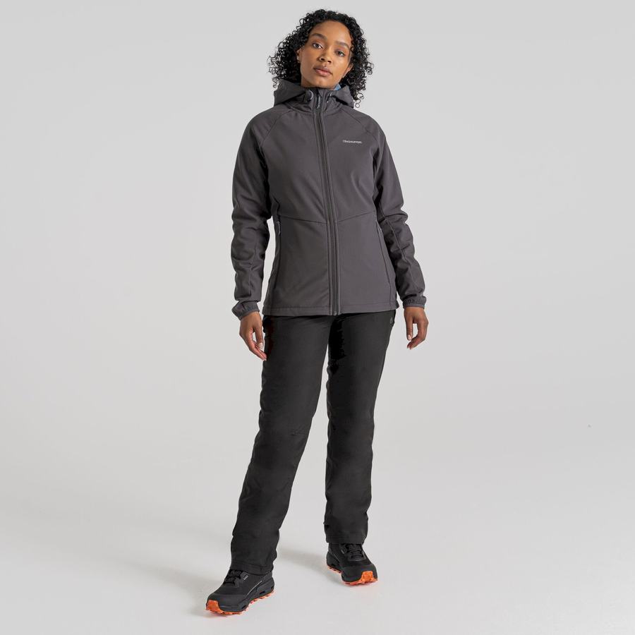 Chaquetas Craghoppers Kalti Weatherproof Encapuchado Mujer Grises Azules | QXN6010NL