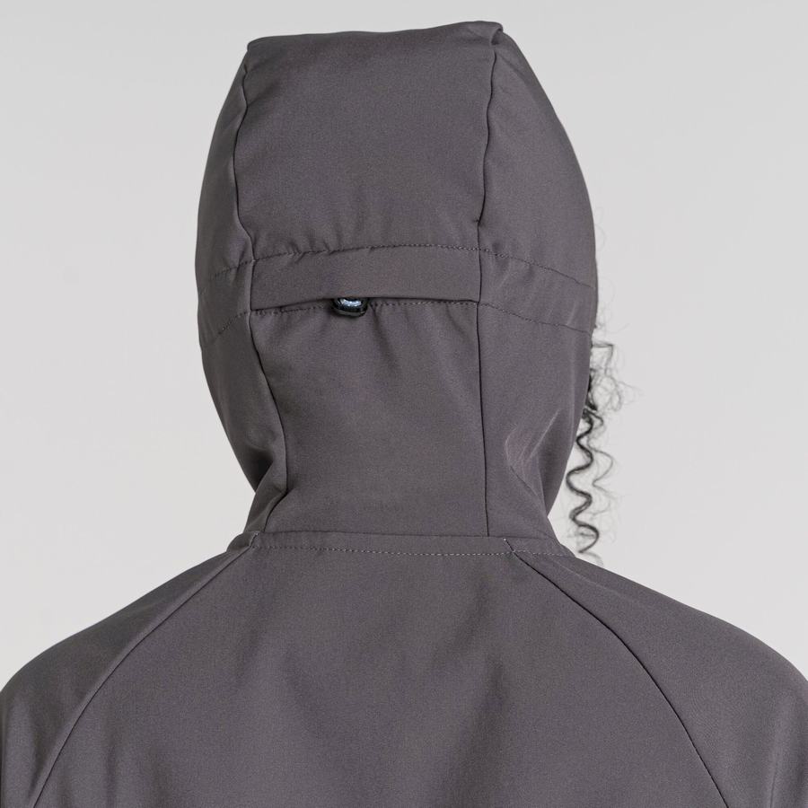 Chaquetas Craghoppers Kalti Weatherproof Encapuchado Mujer Grises Azules | QXN6010NL