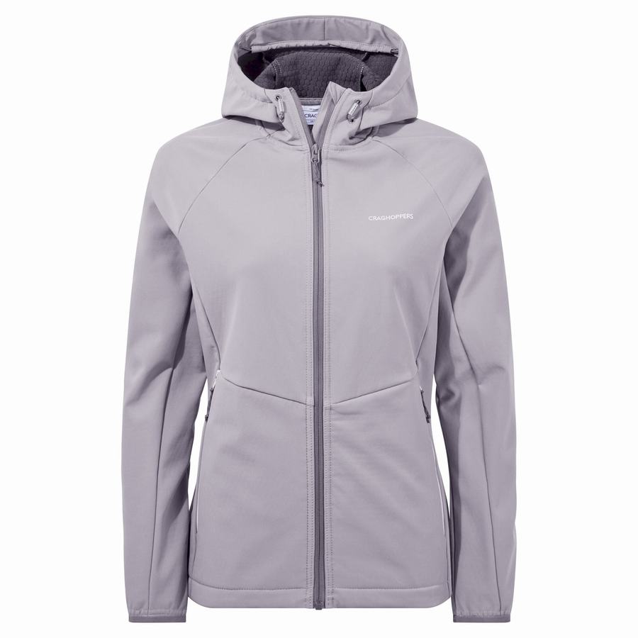 Chaquetas Craghoppers Kalti Weatherproof Encapuchado Mujer Grises | VZD8482MB