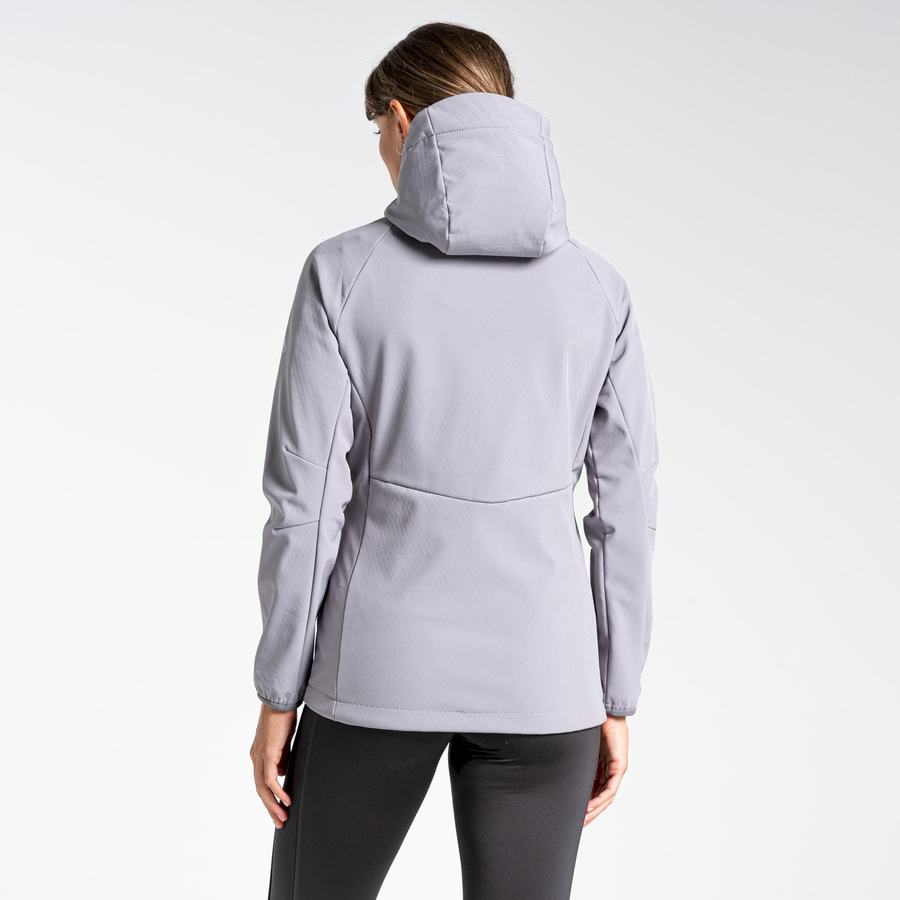 Chaquetas Craghoppers Kalti Weatherproof Encapuchado Mujer Grises | VZD8482MB