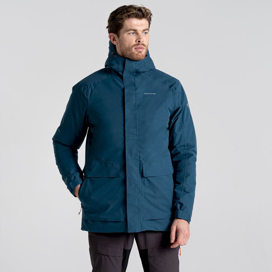 Chaquetas Craghoppers Lorton Thermic Hombre Azules Oscuro | CQV4442RL