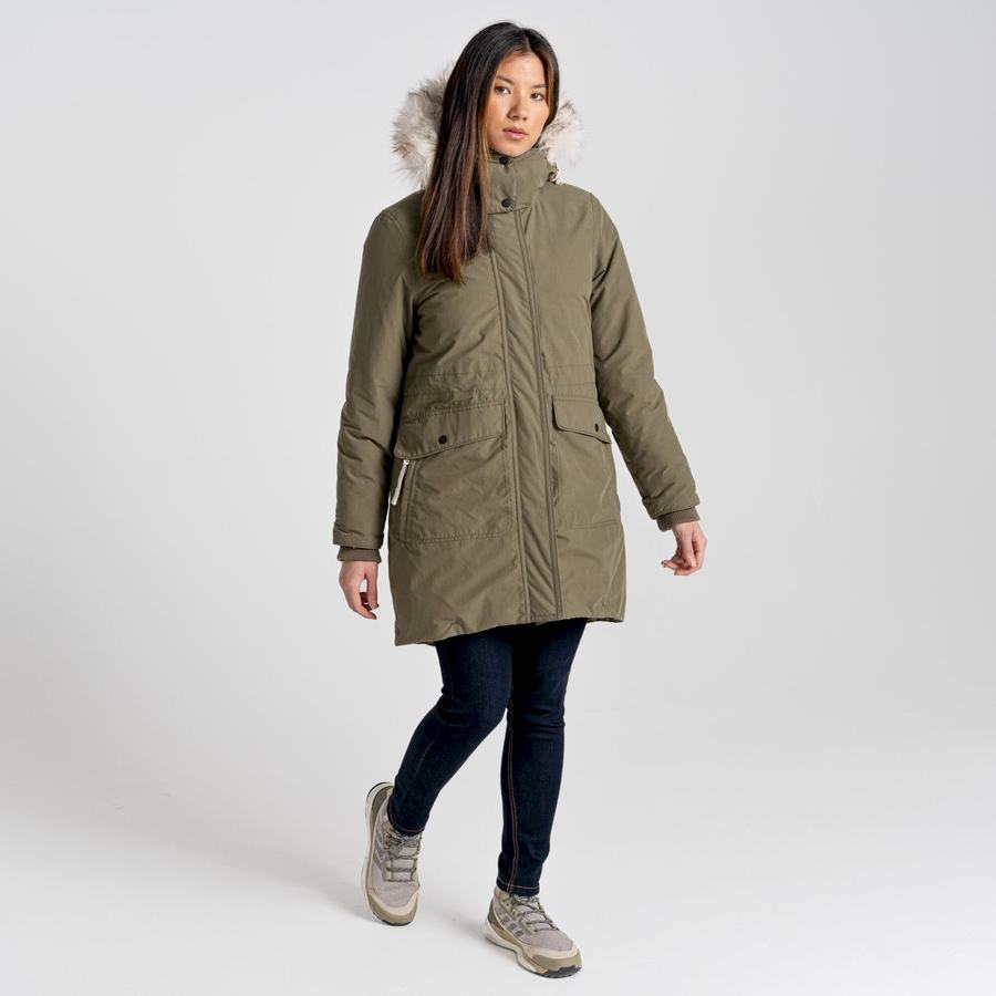 Chaquetas Craghoppers Lundale Insulated Mujer Verde Oliva | RPF79IC