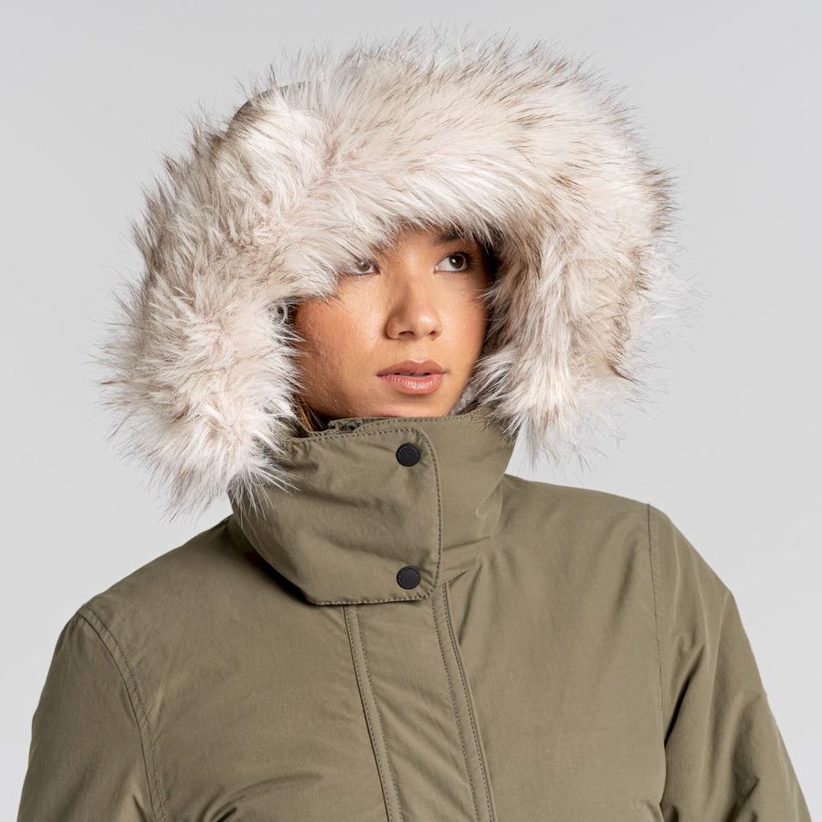 Chaquetas Craghoppers Lundale Insulated Mujer Verde Oliva | RPF79IC