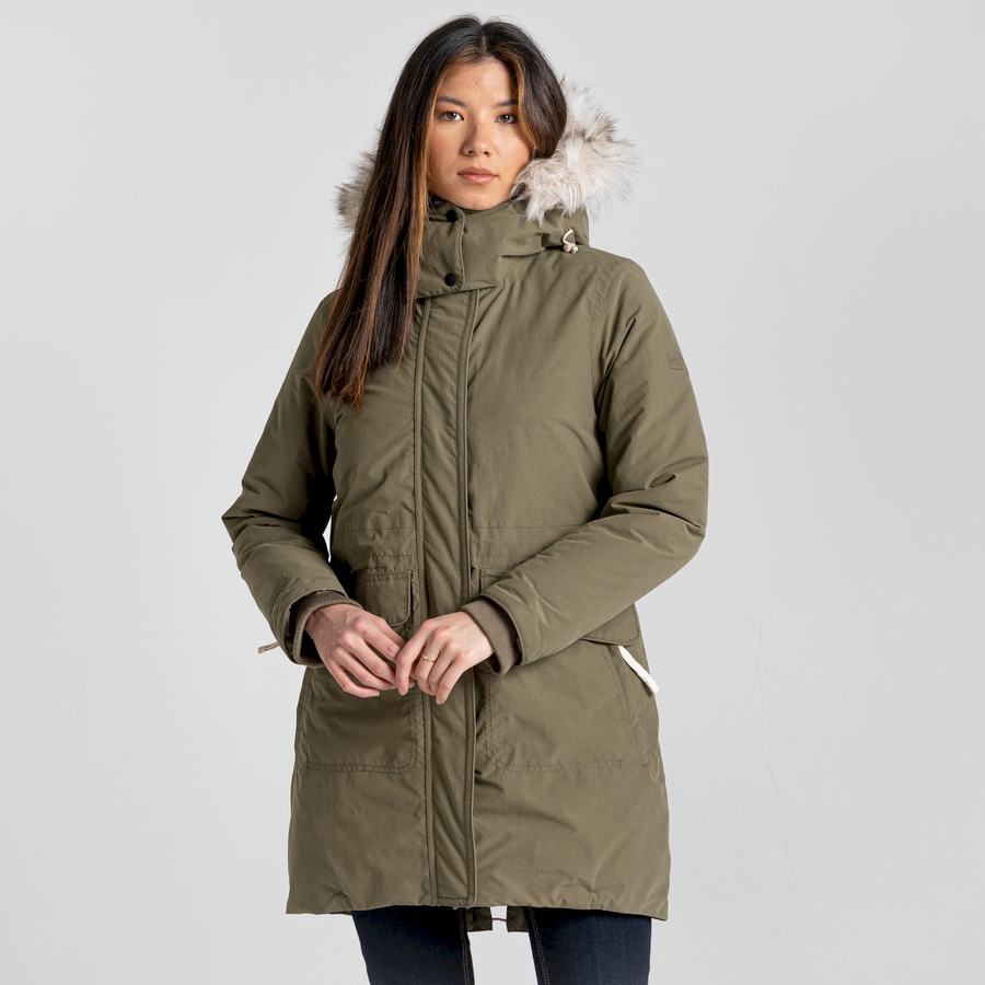 Chaquetas Craghoppers Lundale Insulated Mujer Verde Oliva | RPF79IC