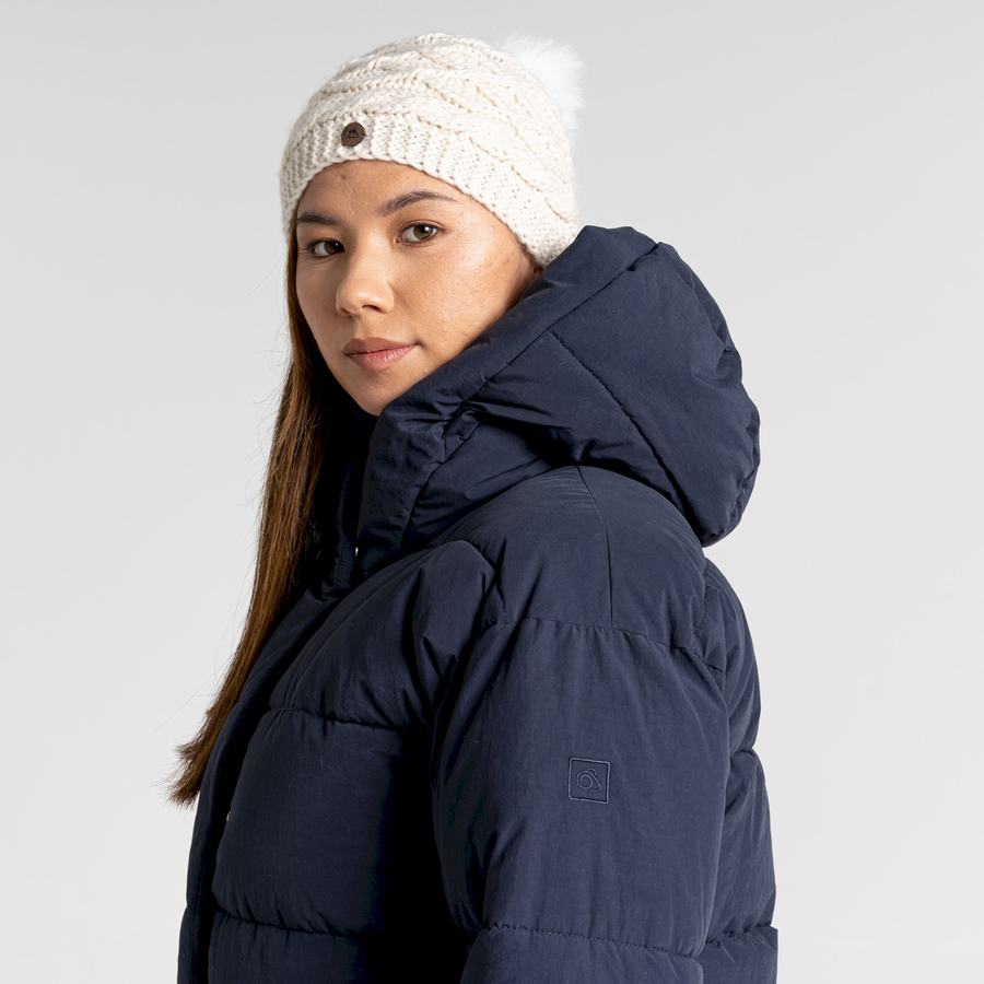 Chaquetas Craghoppers Madora Insulated Encapuchado Mujer Azules Azul Marino | EKW9726BP