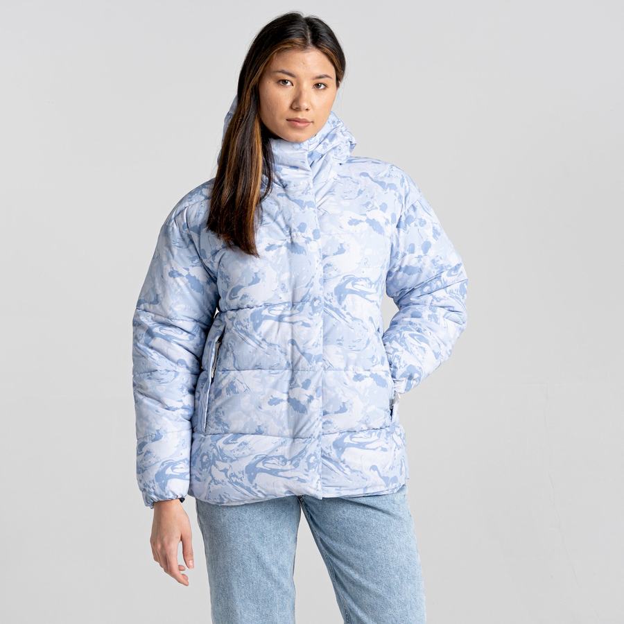 Chaquetas Craghoppers Madora Insulated Encapuchado Mujer Blancos | FNF4519RJ