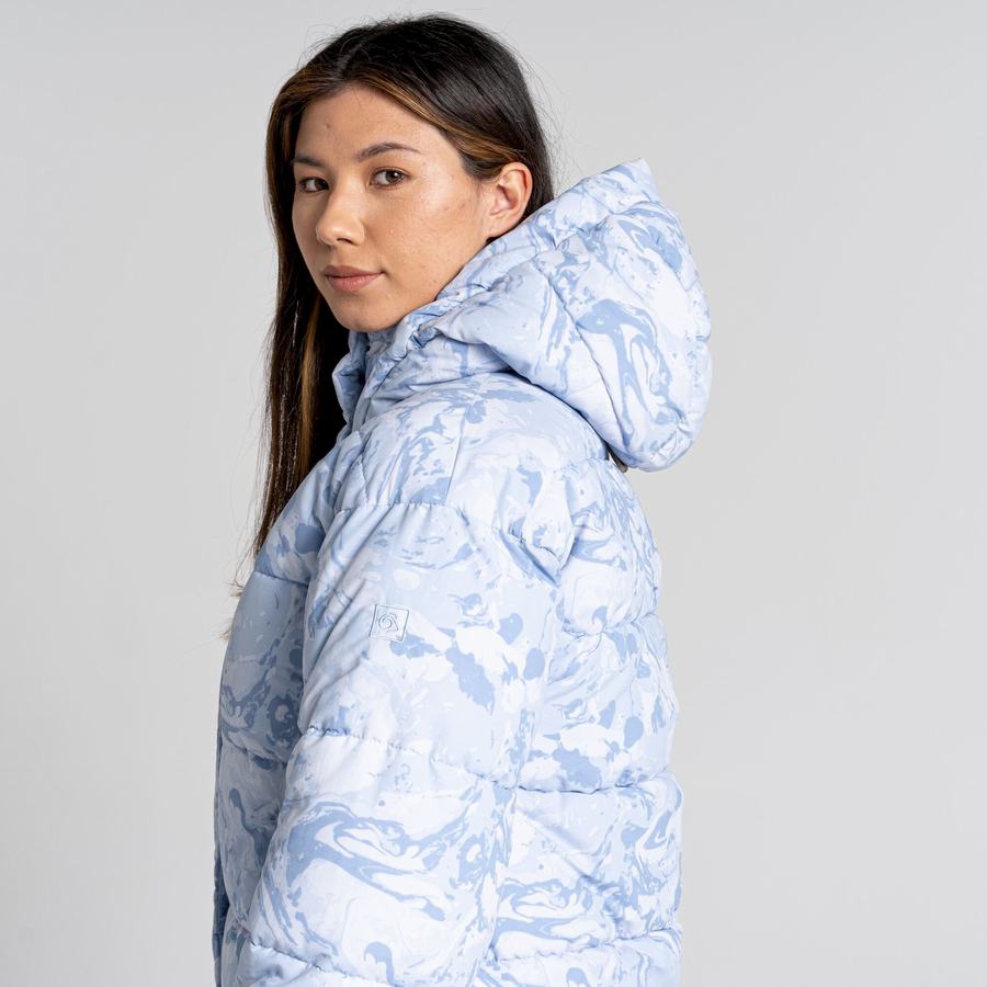 Chaquetas Craghoppers Madora Insulated Encapuchado Mujer Blancos | FNF4519RJ