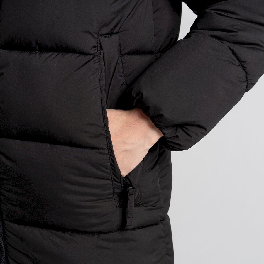 Chaquetas Craghoppers Narlia Insulated Encapuchado Mujer Negros | MPE6399LJ