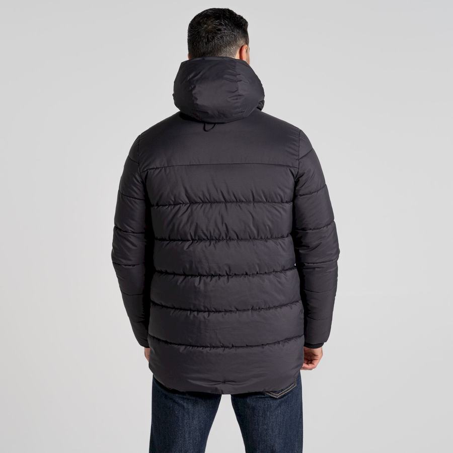 Chaquetas Craghoppers Sutherland Insulated Encapuchado Hombre Negros | UQN3886UC