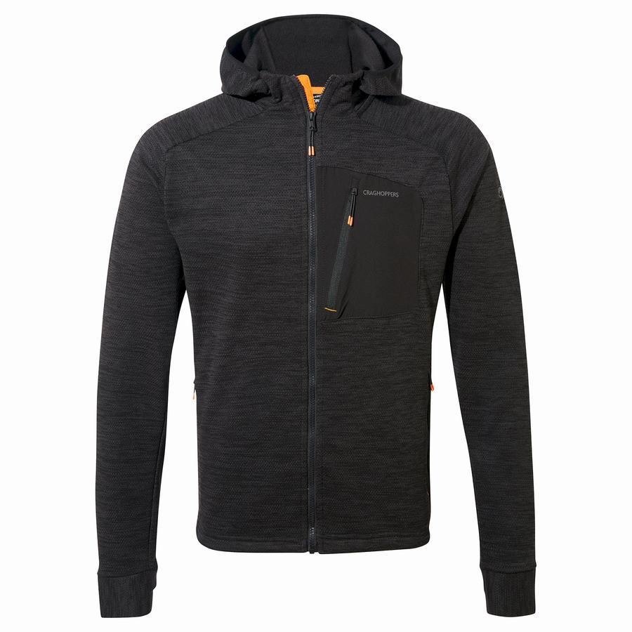 Chaquetas Craghoppers Tarbert Encapuchado Hombre Negros | LCB9282NP